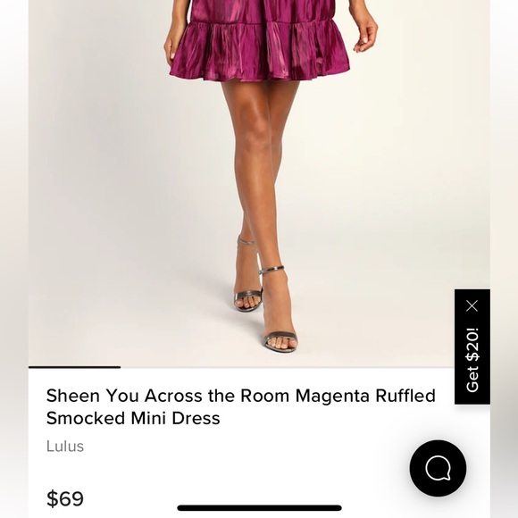 Lulu's Magenta Ruffle Mini Dress - Picture 5 of 8